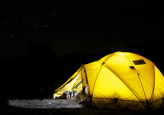 Tent camping